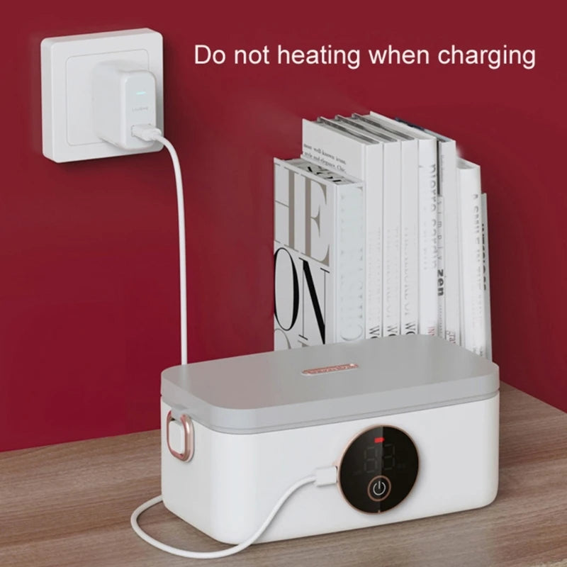 Wireless Rechargeable Water-Free Lunch Box 16000Mah Lunch Container Food Warmer